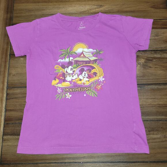 Disney Purple Tee (Hanes) Polynesian Resort - Size Medium - Picture 1 of 4
